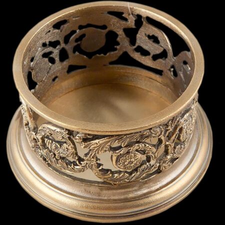 Подставка для вина Альмерита из натуральных материалов: Бронза выполнено с покрытием Патина - ручная работа